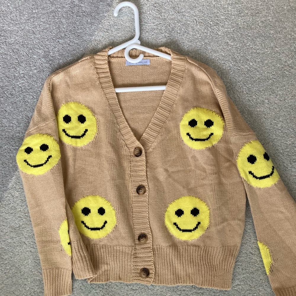 Clad & Cloth Smile Cardigan